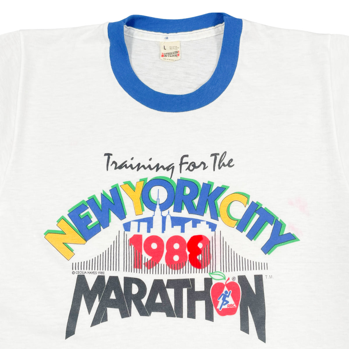 Vintage 1988 New Jersey Waterfront Marathon Tee (M)