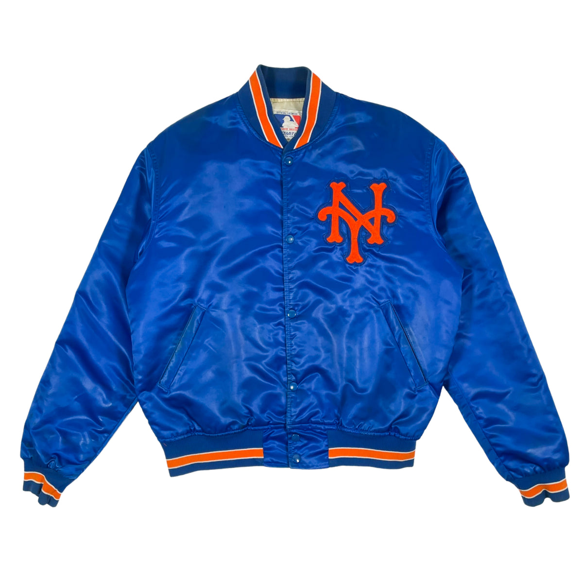 New York Mets Vintage 80s Starter All Over Sweater Jacket 
