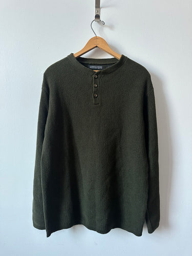 1990’s Structure Heavy Knit Henley (L)