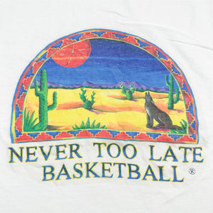 90’s Never Too Late Baskeball Tee (XL)