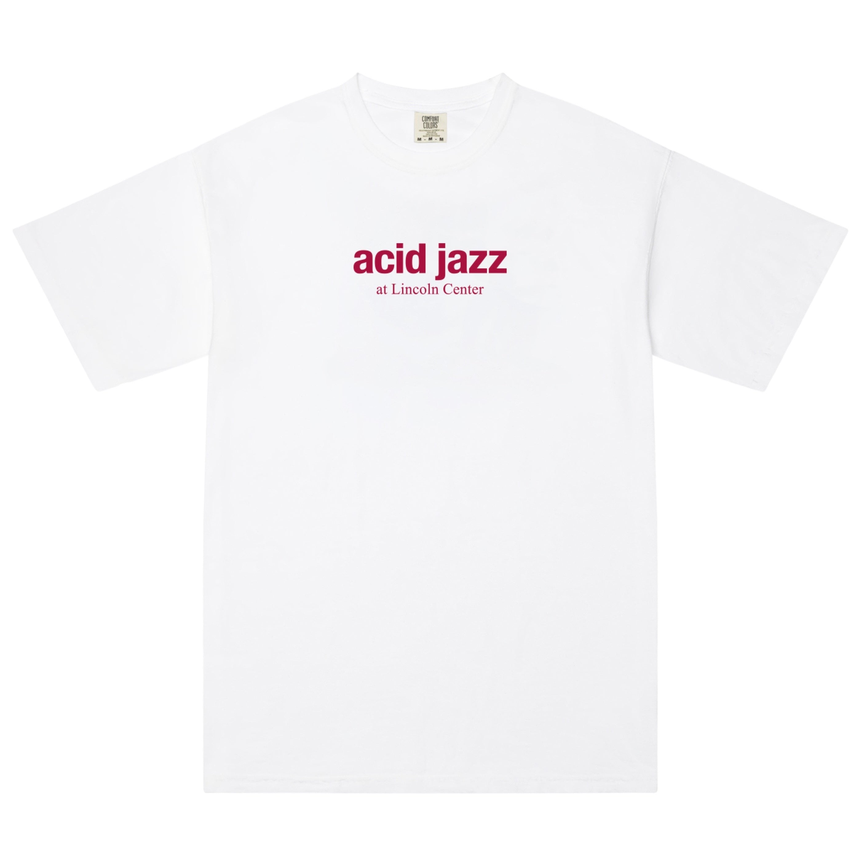 Acid Jazz at Lincoln Center Tee (White) – Fantasy Explosion