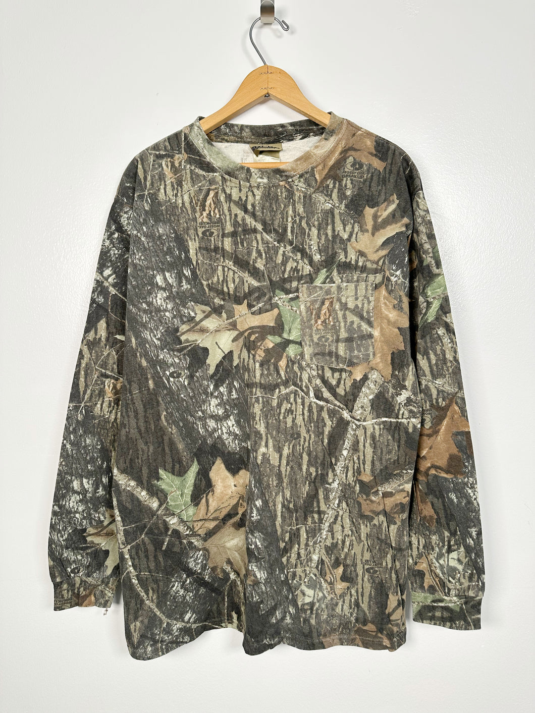 90’s Jerseys Mossy Oak Long Sleeve w/ Pocket Camo (L)