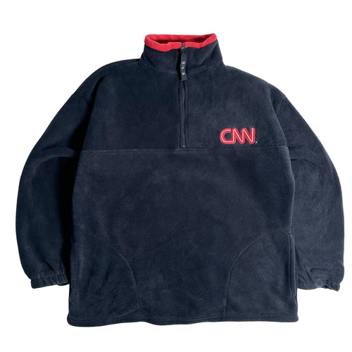 90’s CNN Fleece Quarter Zip (L)