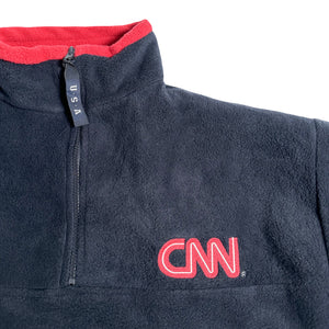 90’s CNN Fleece Quarter Zip (L)