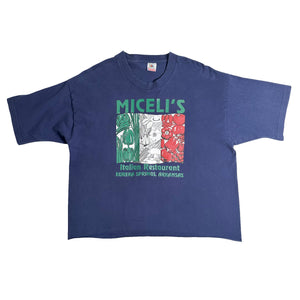 90’s Miceli’s Italian Restaurant Tee (Cropped XL)