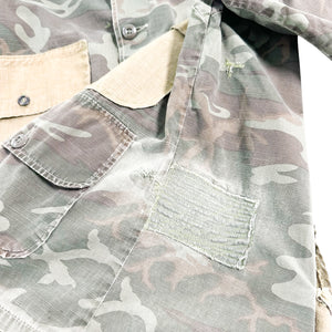 70’s Hunting Camo Jacket w/ Hand Repairs (XL)