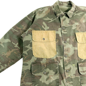 70’s Hunting Camo Jacket w/ Hand Repairs (XL)