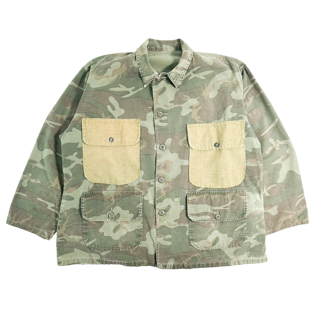 70’s Hunting Camo Jacket w/ Hand Repairs (XL)