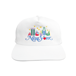 New York Skyline Hat (White)