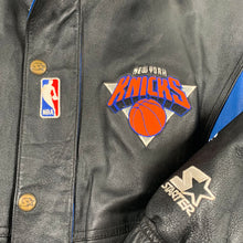 90’s Knicks Starter Leather Jacket (M)