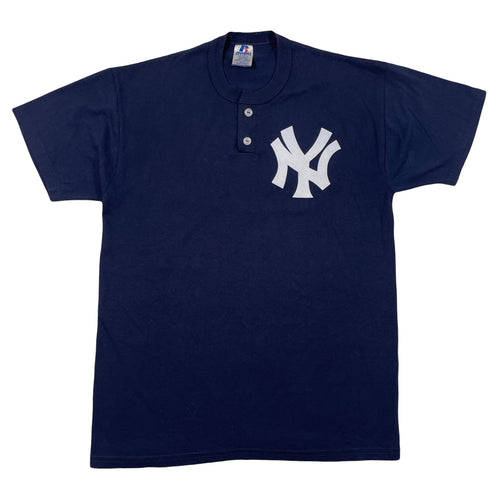 90’s Yankees Quarter Button Shirt (M)
