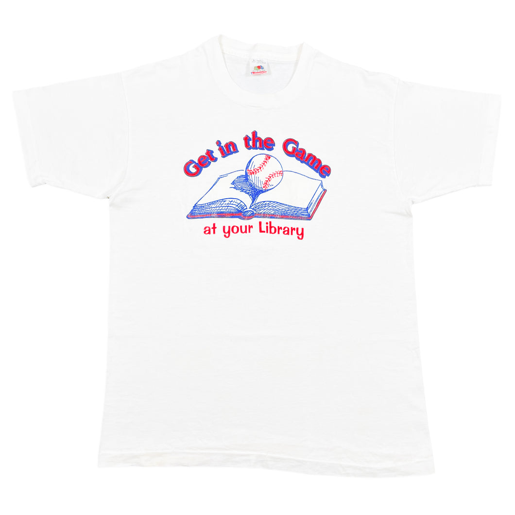 90’s Get In The Game at Your Library Tee (L)