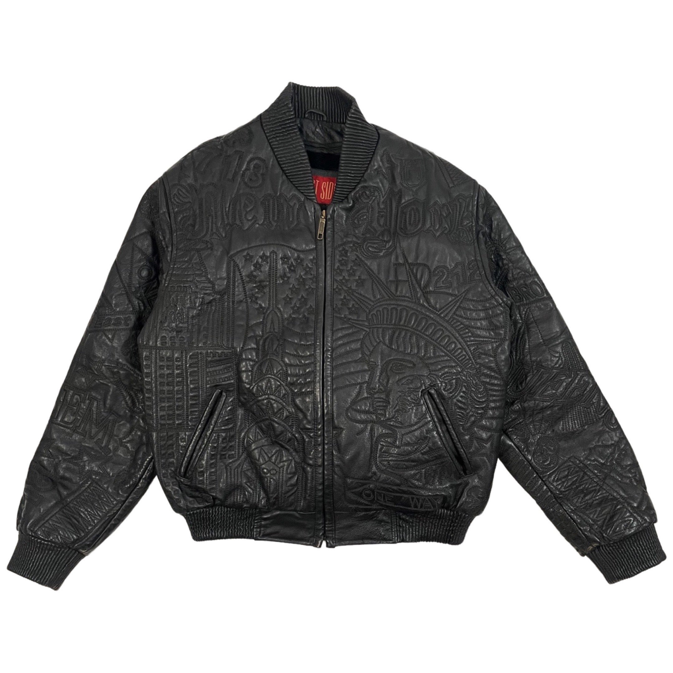 90's NYC Stitched Leather Jacket (M) – Fantasy Explosion