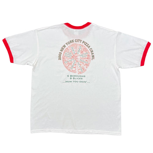 Vintage 2003 New York Pizza Crawl Ringer Tee (XL)