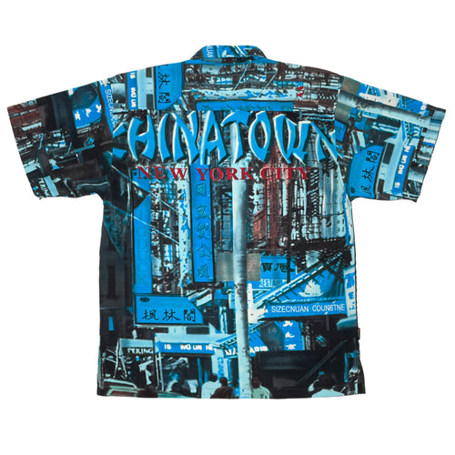 Vintage 90’s Chinatown All-Over-Print Shirt (L)
