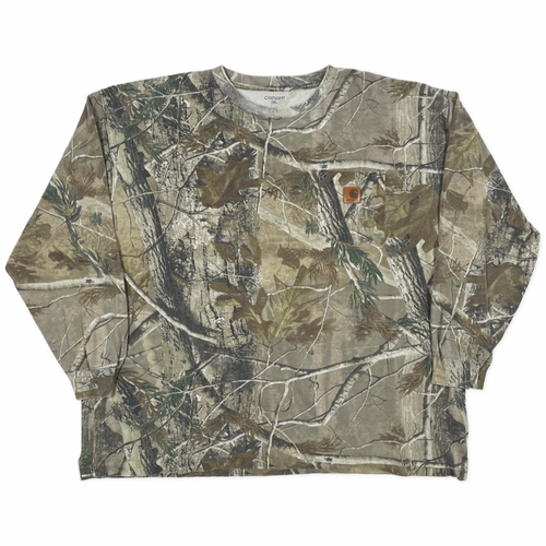 Vintage Carhartt Camo Long Sleeve (XXL)