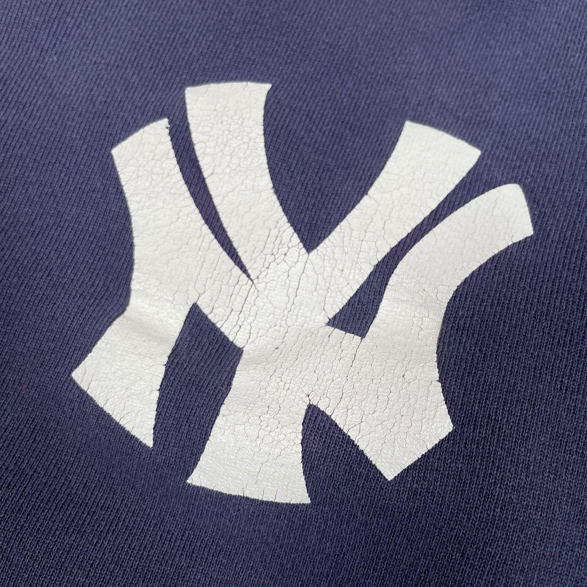 Upcycled Vintage Yankees Flame Sweatshirt - Tonguetied Apparel