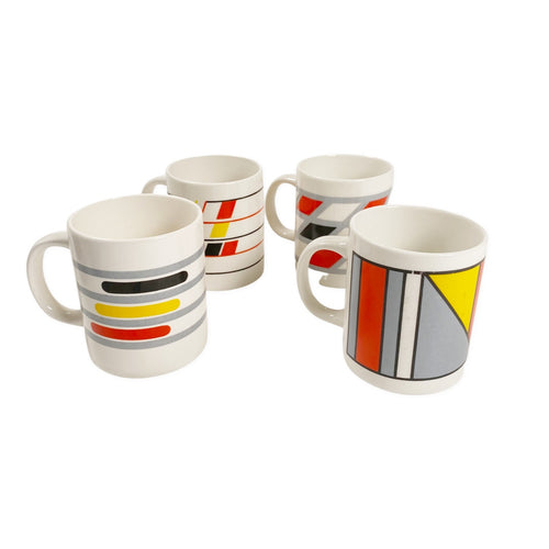Vintage 90’s Art Mug Set (4)