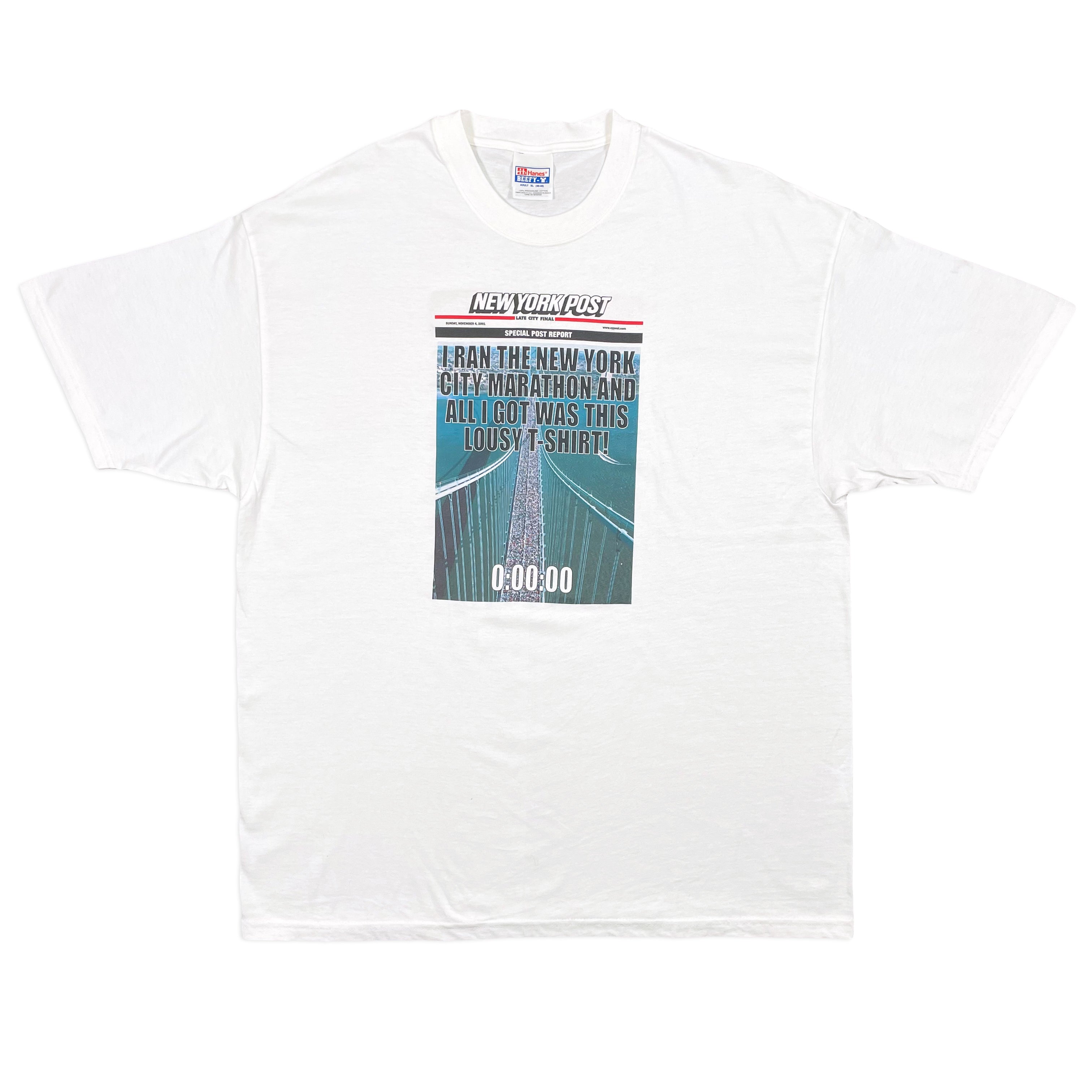 Vintage 2001 New York Marathon Tee (XL) – Fantasy Explosion