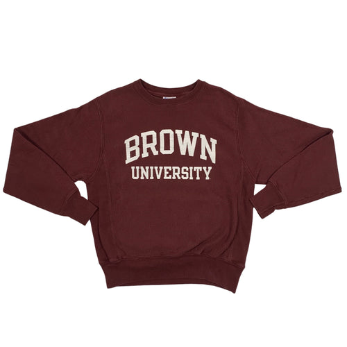 Brown Champion Reverse Weave Crewneck (S)
