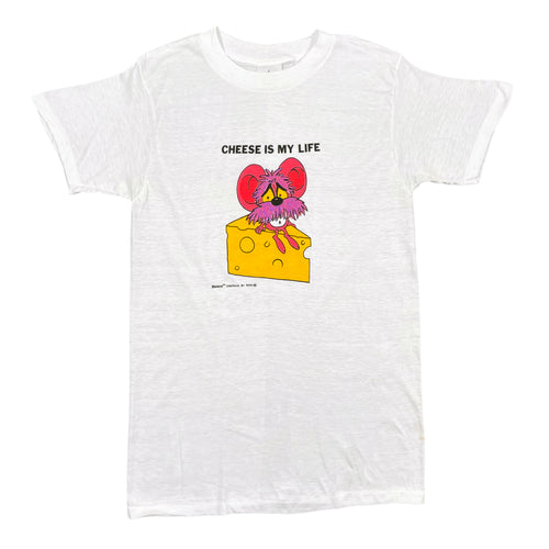 Vintage 80’s Cheese Is My Life Deadstock Tee (L)