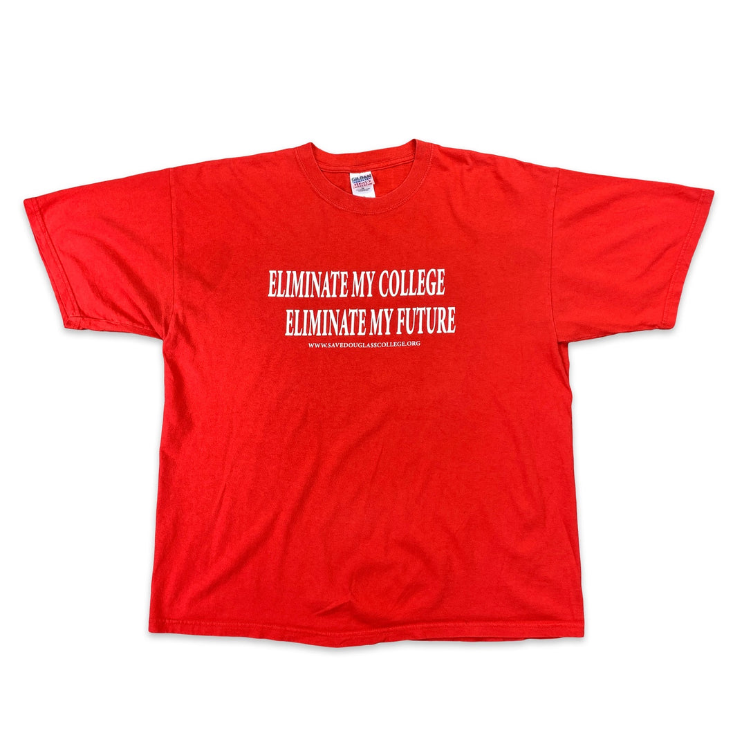 Eliminate My College, Eliminate My Future Tee (Size XL)