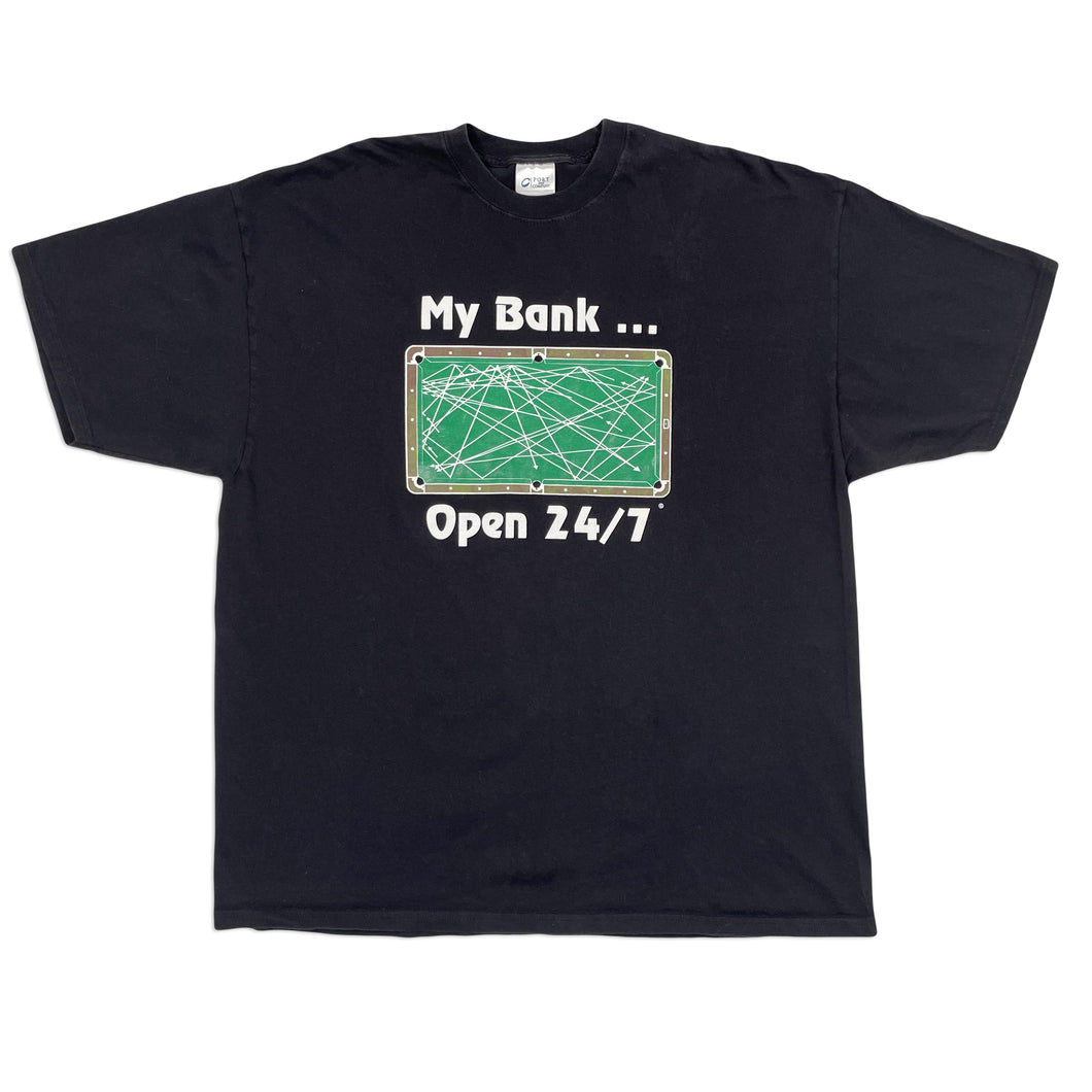 My Bank … Open 24/7 Pool Tee (XL)