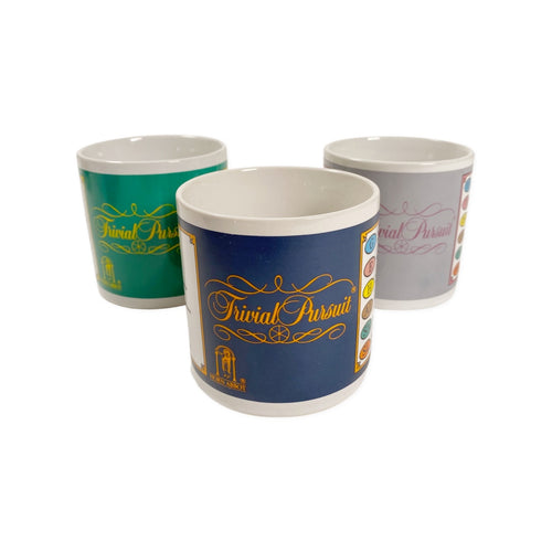 Vintage 80’s Trivial Pursuit Mug Set (3)