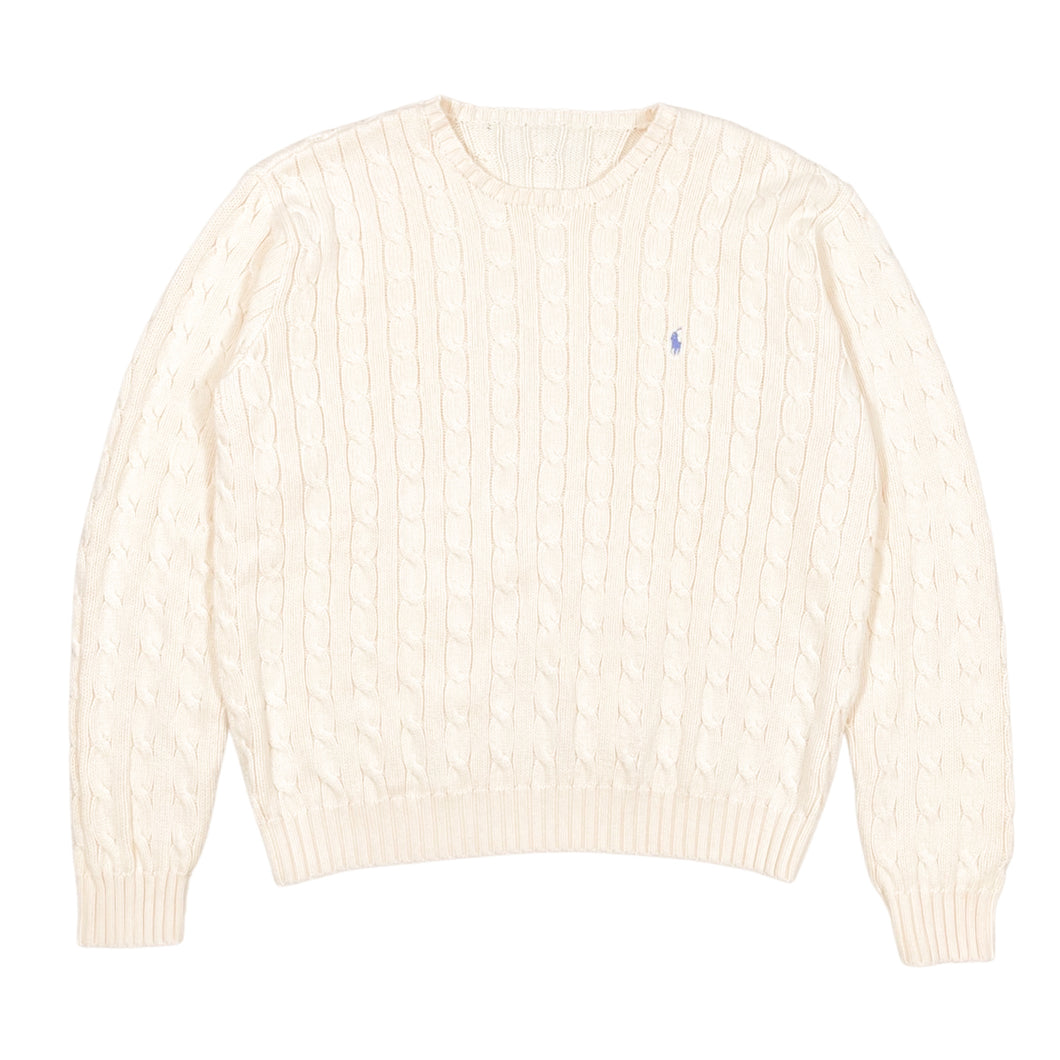 Vintage Polo Cable Knit Sweater (M)