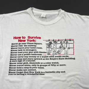 Vintage 80’s How To Survive New York Tee (L)