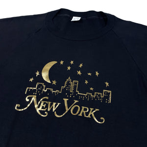 Vintage 80’s New York Skyline Gold Crew (L)