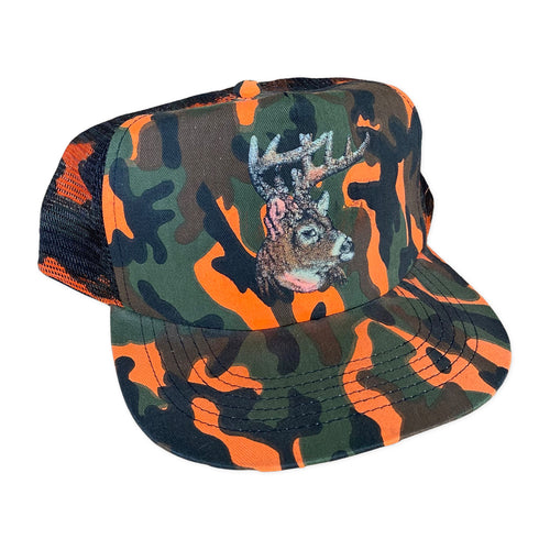 Vintage 90’s Camo Deer Trucker