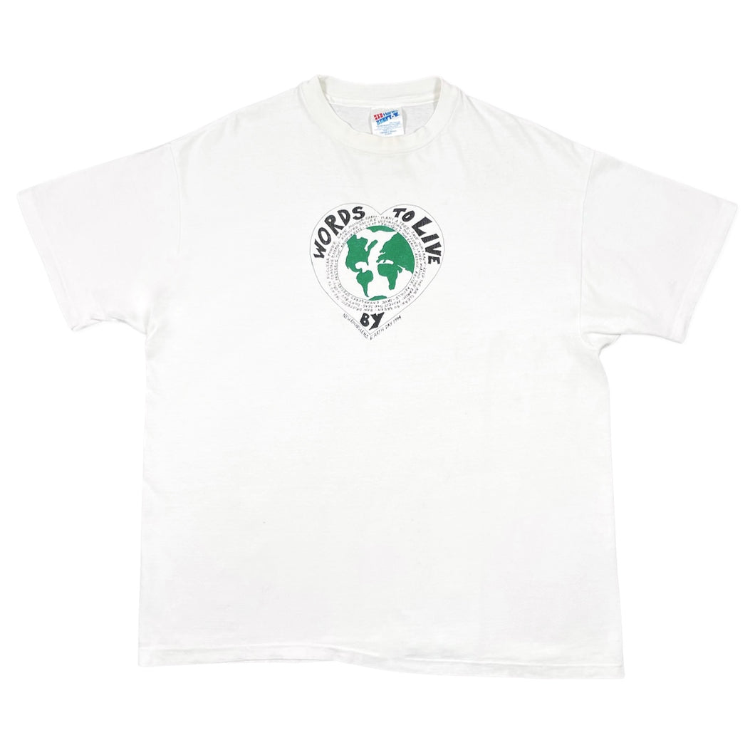 Vintage 90’a Words To Live By Tee (XL)