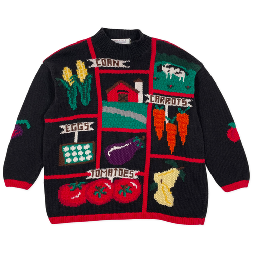 Vintage 90’s Farmers Sweater Mock Neck (L)