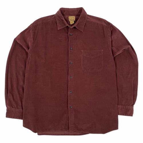 Vintage Burgundy Corduroy Shirt (L)