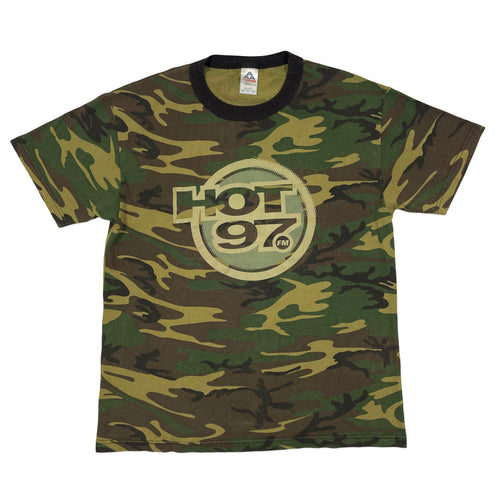 Vintage 90’s Hot 97 Camo Tee (L)