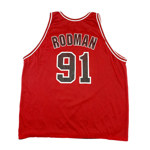 Dennis Rodman Reversible Champion Jersey (Size 48)
