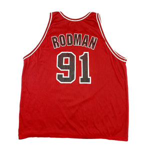 UPCYCLE Crop Top Champion Dennis Rodman LA Lakers Jersey Size 