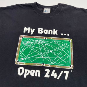 My Bank … Open 24/7 Pool Tee (XL)