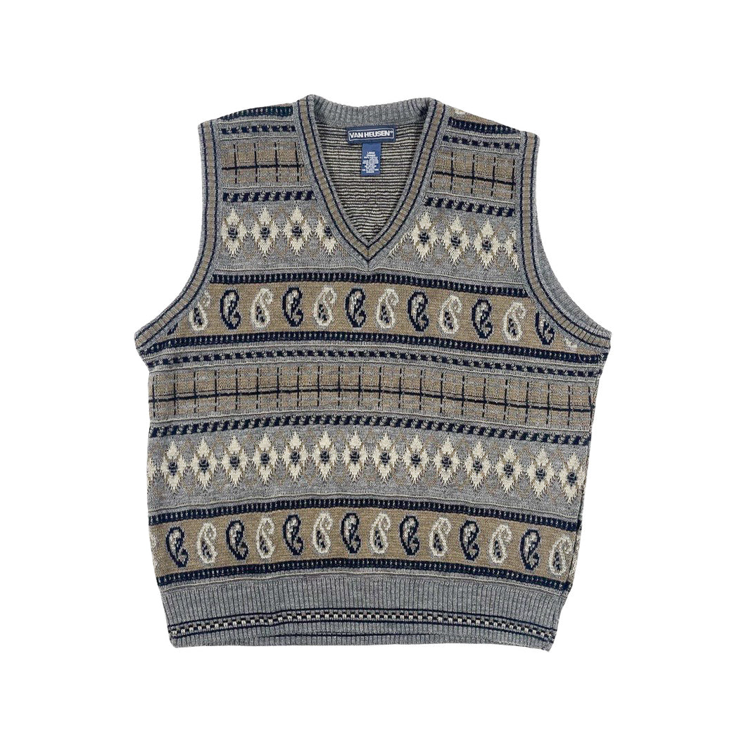VTG Van Heusen Knit Sweater Vest (L)