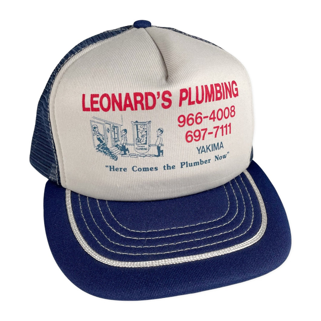 Vintage 80’s Leonard’s Plumbing Trucker
