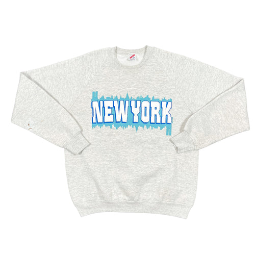 Vintage 90’s New York Puff Print Crewneck (L)