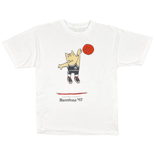 Vintage 1992 Barcelona Olympic Basketball Tee (L)