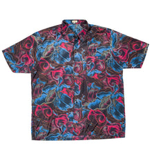 80’s Thai Silk Camp Collar Shirt (L)