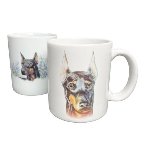 Vintage 90’s Doberman Mug Set