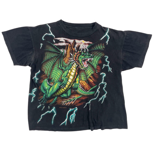 90’s Rolling Thunder All Over Print Tee (Boxy L)
