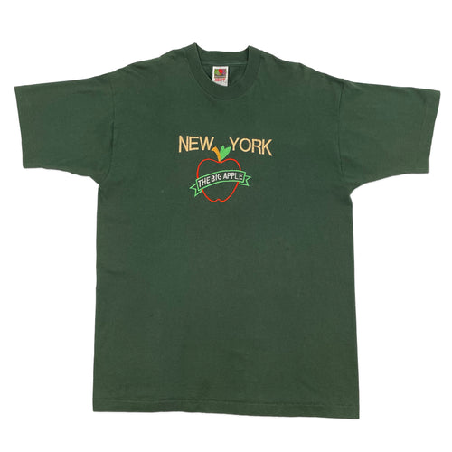 Vintage 90’s New York Big Apple Embroidered Souvenir Tee (L)