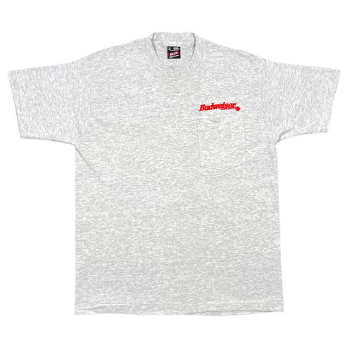 Vintage 1994 Budweiser Puff Print Pocket Tee (L)