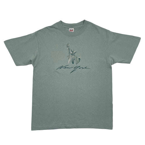 Vintage 90’s New York Embroidered Tee (M)