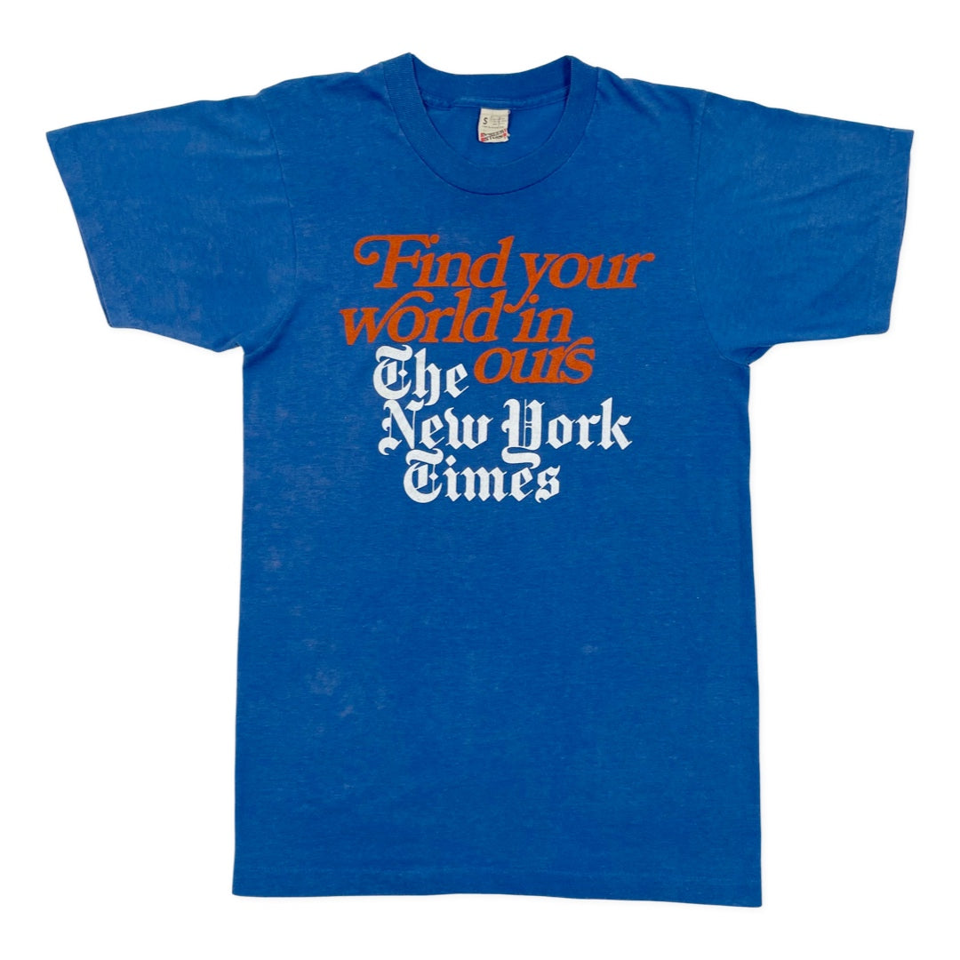 THE NEW YORK TIMES OLD T-SHIRT BLACK S ニューヨーク